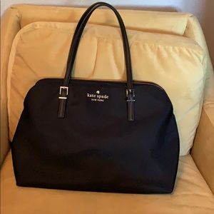 Black Kate Spade Purse with Laptop Carrier